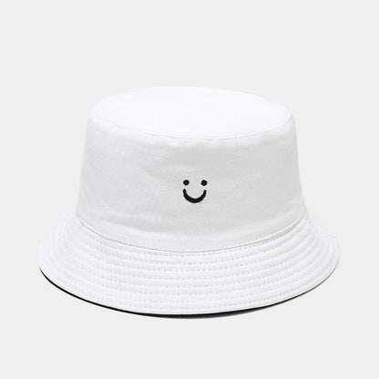 U Smiley Face Reversible Bucket Hat - Korean Style