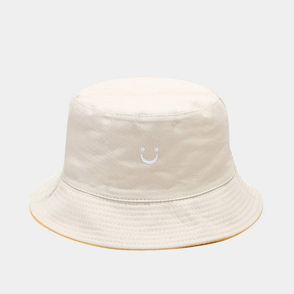 U Smiley Face Reversible Bucket Hat - Korean Style