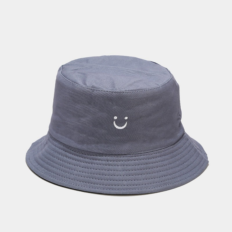 U Smiley Face Reversible Bucket Hat - Korean Style