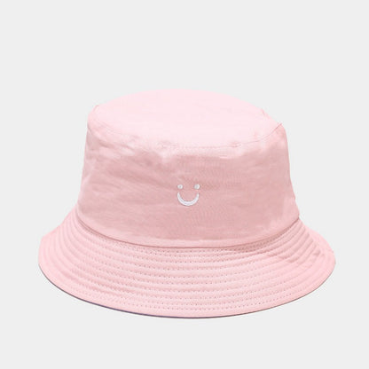 U Smiley Face Reversible Bucket Hat - Korean Style