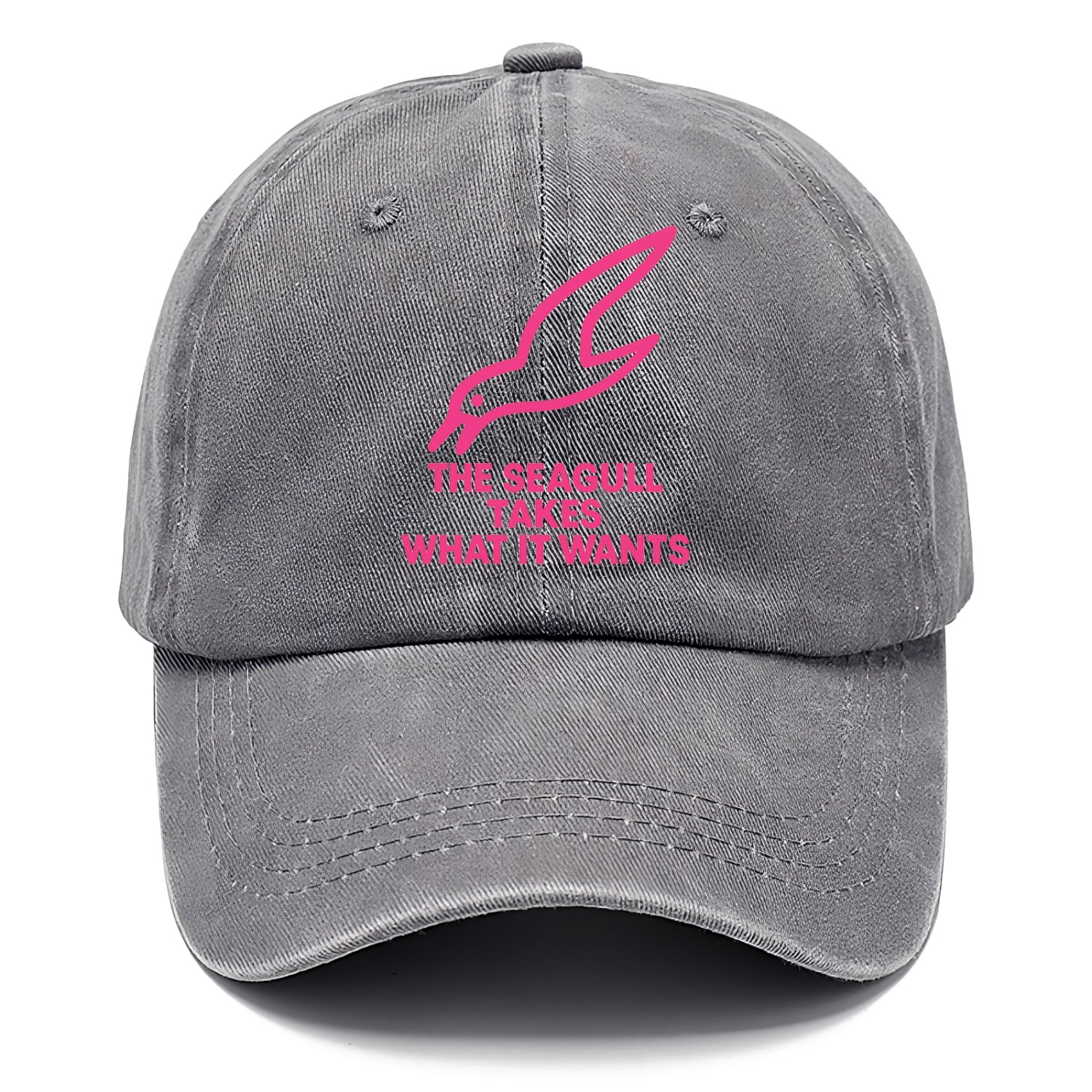 THE SEAGULL TAKES WHAT IT WANTS | Aggressive seagull diving down - Classic Cap - Urban Haze(Grey)