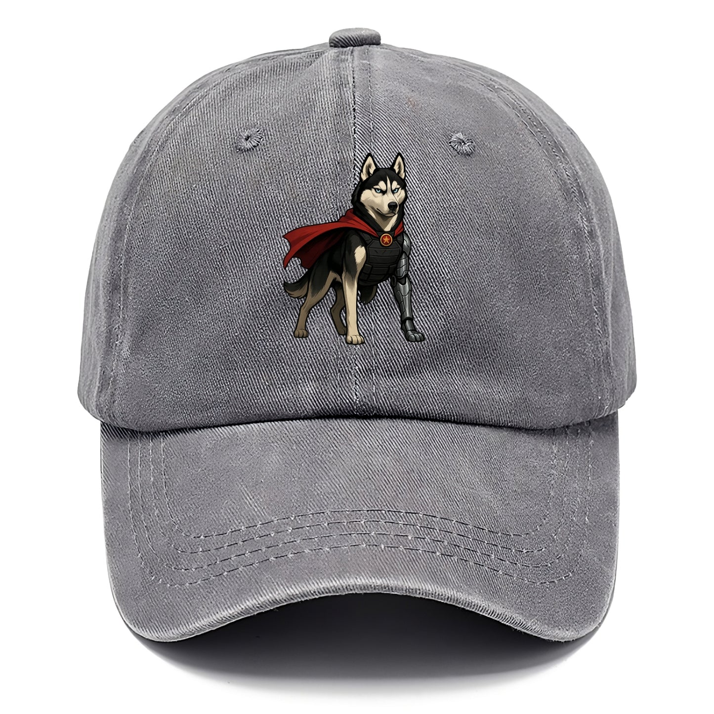 Siberian Husky Winter Soldier  - Classic Cap - Urban Haze(Grey)