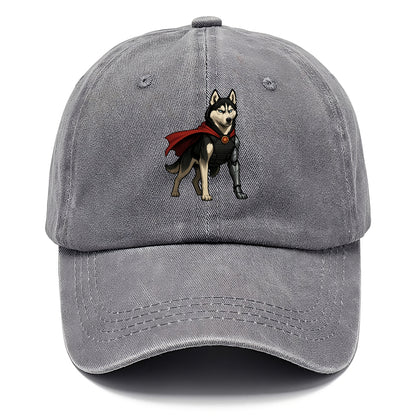 Siberian Husky Winter Soldier  - Classic Cap - Urban Haze(Grey)