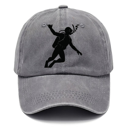 Scuba diver descending with gear - Classic Cap - Urban Haze(Grey)