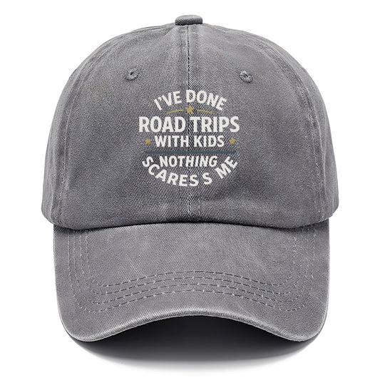 I've done road trips with kids, nothing scares me - Classic Cap - Urban Haze(Grey)