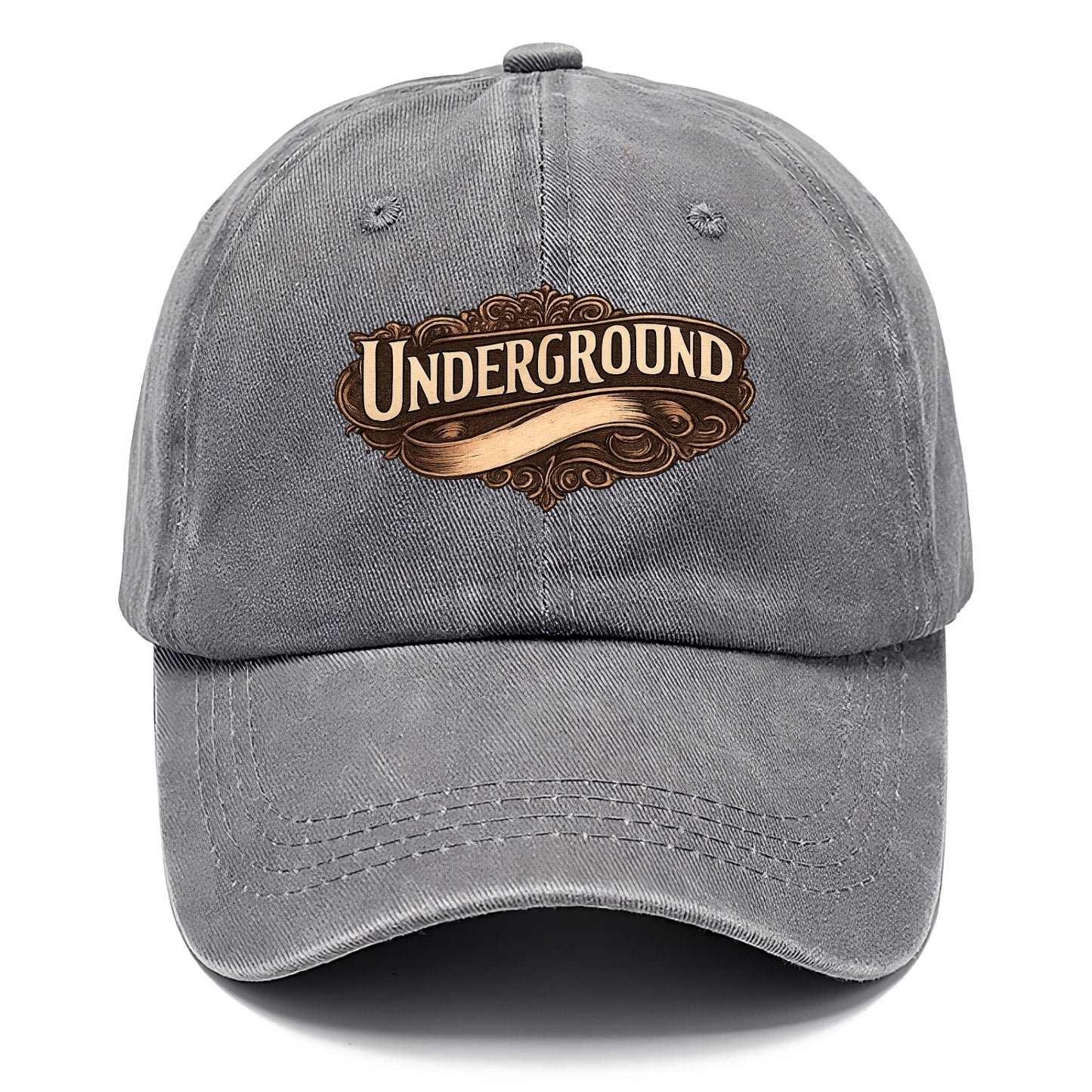 Bold typography design - "UNDERGROUND" - hidden scene, alternative - Classic Cap - Urban Haze(Grey)