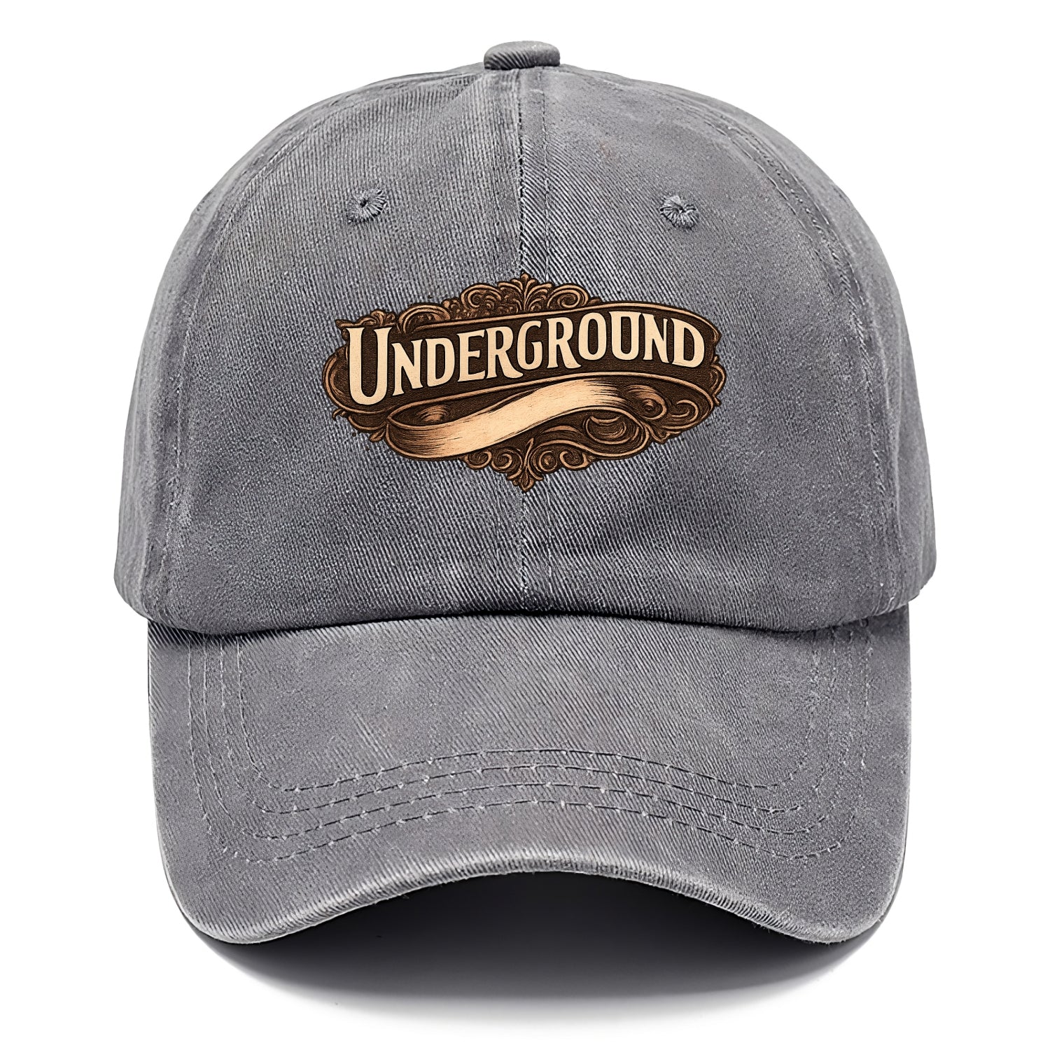 Bold typography design - "UNDERGROUND" - hidden scene, alternative - Classic Cap - Urban Haze(Grey)