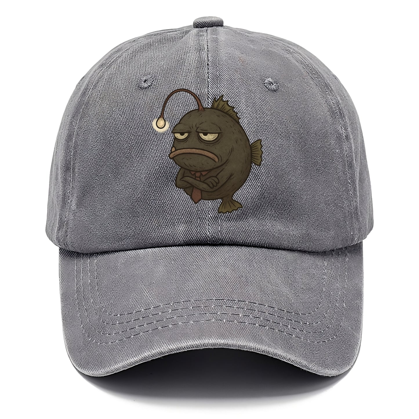 THE ANGLERFISH LURES DISAPPOINTMENT | Dark gray anglerfish with dim light - Classic Cap - Urban Haze(Grey)