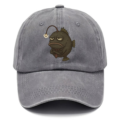 THE ANGLERFISH LURES DISAPPOINTMENT | Dark gray anglerfish with dim light - Classic Cap - Urban Haze(Grey)