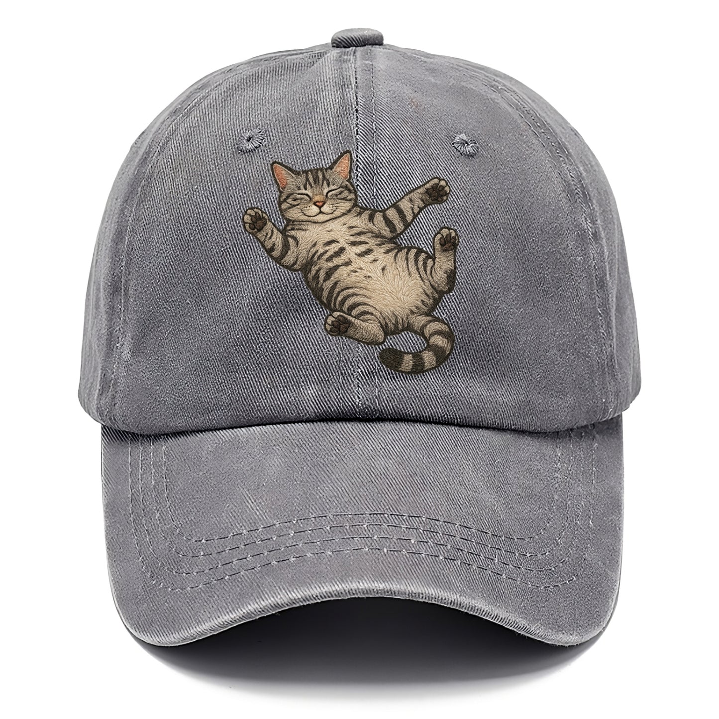 American Shorthair  fully relaxed sprawl Classic Cap - Urban Haze(Grey)