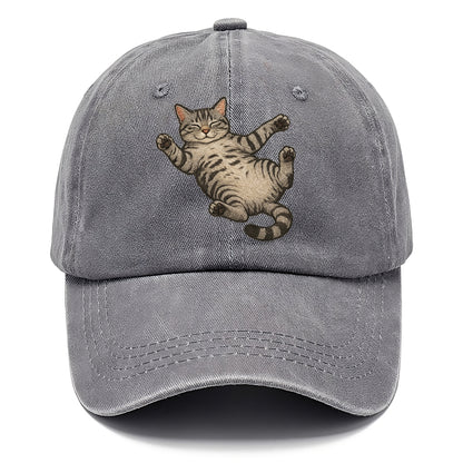 American Shorthair  fully relaxed sprawl Classic Cap - Urban Haze(Grey)