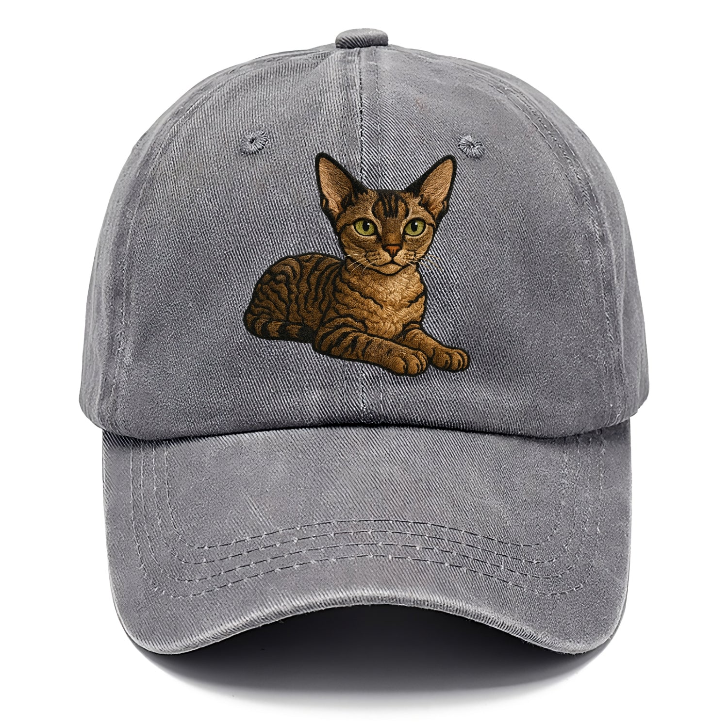 Devon Rex  relaxed lying down with head Classic Cap - Urban Haze(Grey)