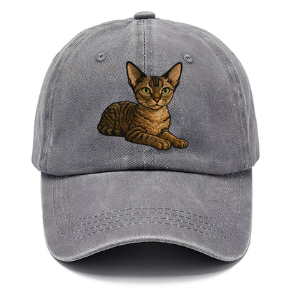 Devon Rex  relaxed lying down with head Classic Cap - Urban Haze(Grey)