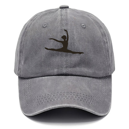 Ballet dancer in grand jete leap - Classic Cap - Urban Haze(Grey)