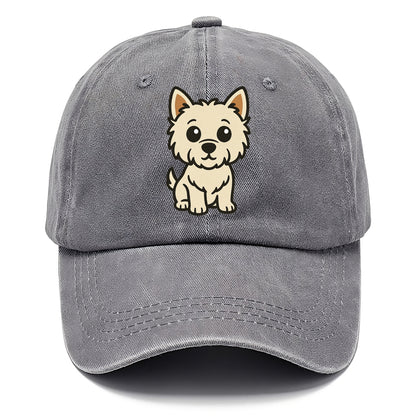 West Highland White Terrier - Alert standing pose - Classic Cap - Urban Haze(Grey)