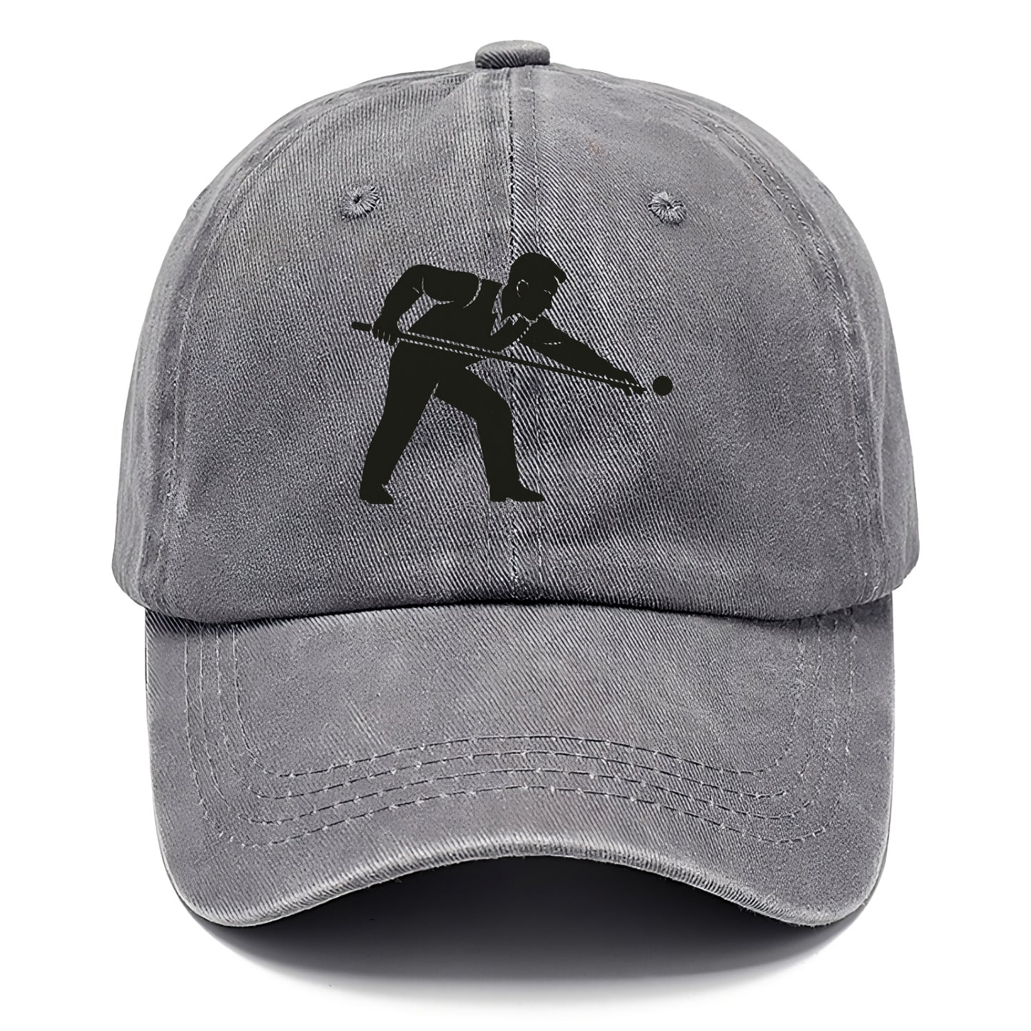 Pool player lining up shot - Classic Cap - Urban Haze(Grey)