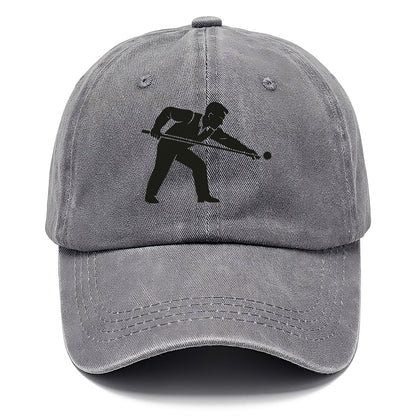 Pool player lining up shot - Classic Cap - Urban Haze(Grey)