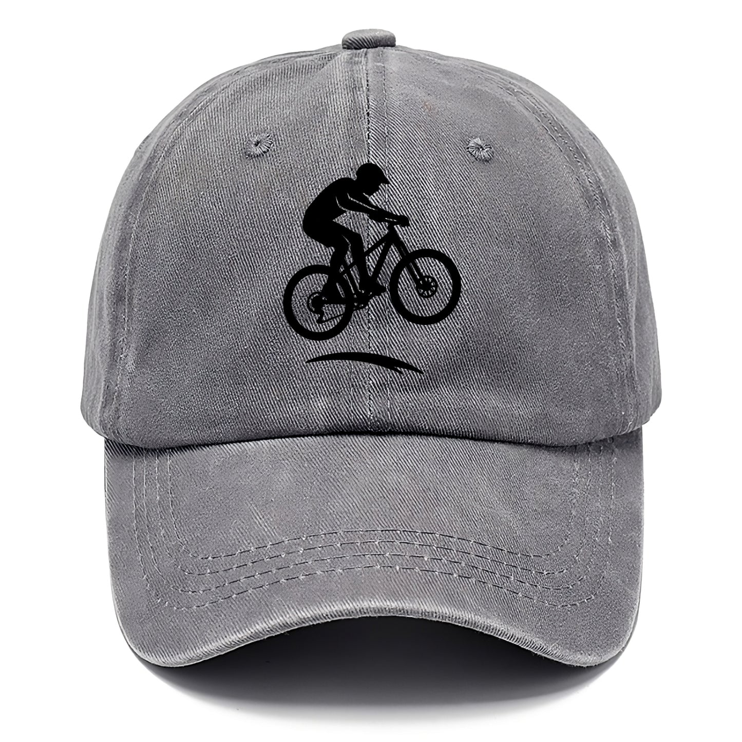 Mountain biker catching air - Classic Cap - Urban Haze(Grey)