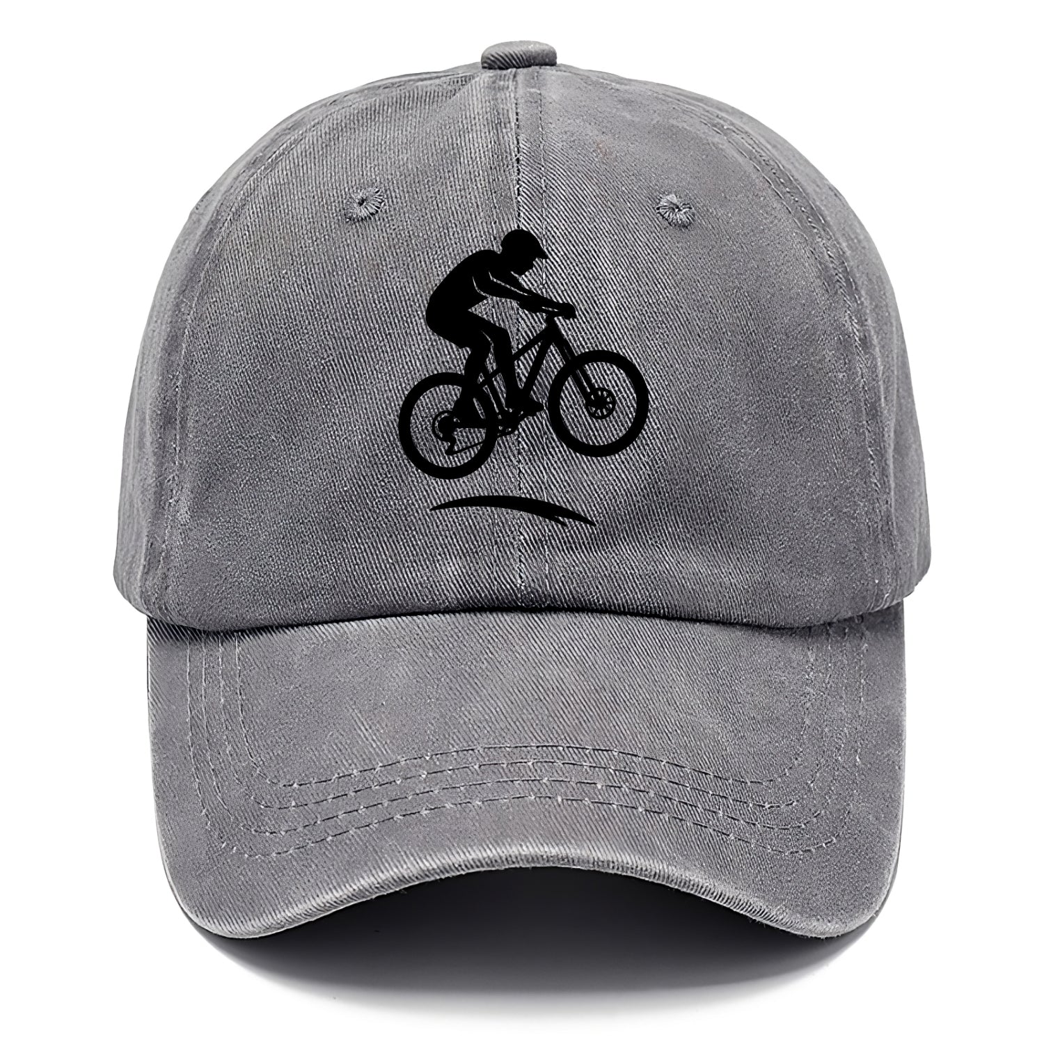Mountain biker catching air - Classic Cap - Urban Haze(Grey)