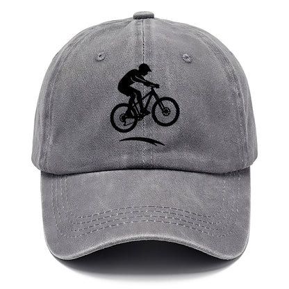 Mountain biker catching air - Classic Cap - Urban Haze(Grey)