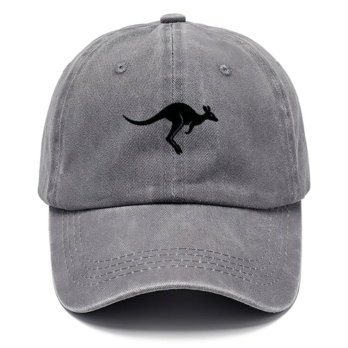 Kangaroo leaping across outback - Classic Cap