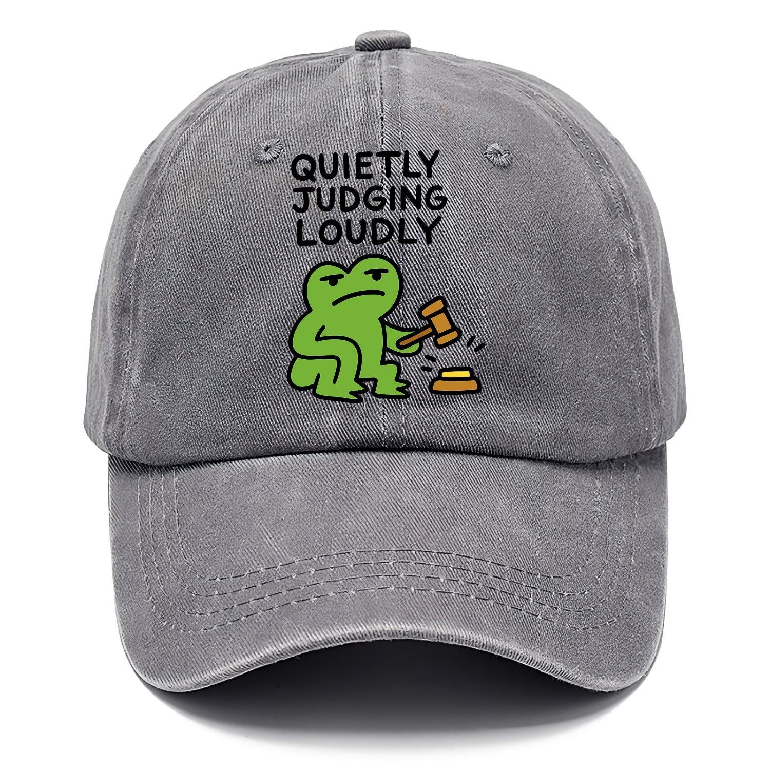 QUIETLY JUDGING LOUDLY | Silent gavel banging - Classic Cap - Urban Haze(Grey)