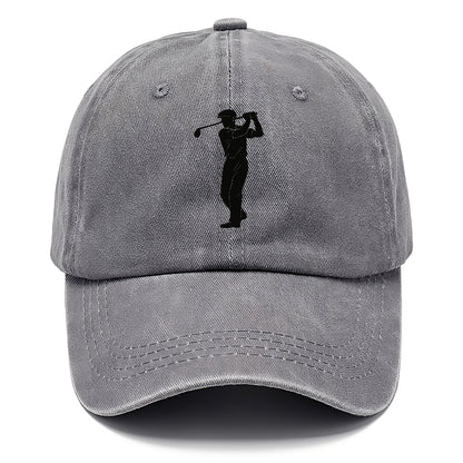 Golfer mid-swing with driver - Classic Cap - Urban Haze(Grey)