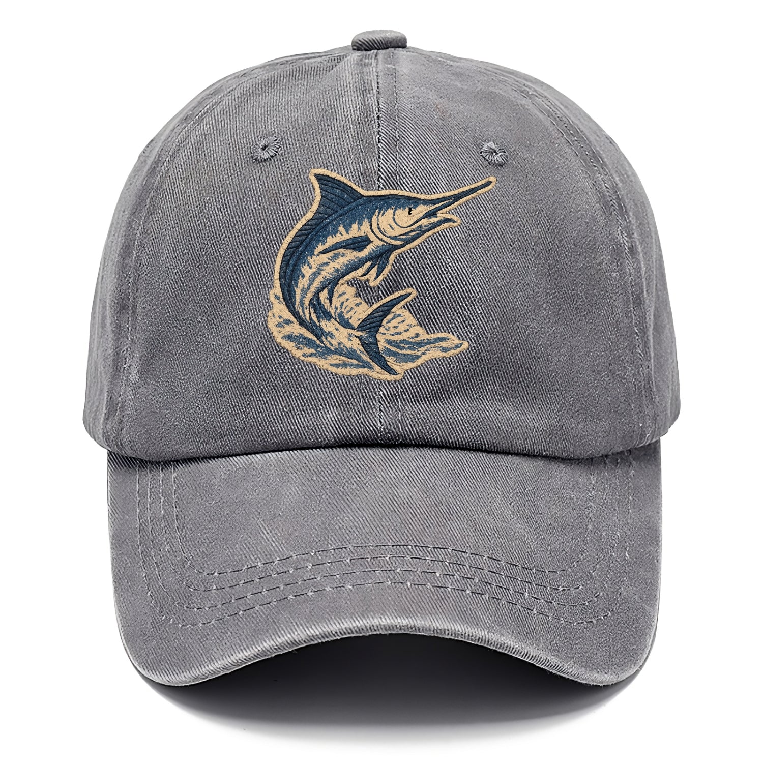 SWORDFISH MARLIN - leaping marlin in blue and silver , sport fishing - Classic Cap - Urban Haze(Grey)