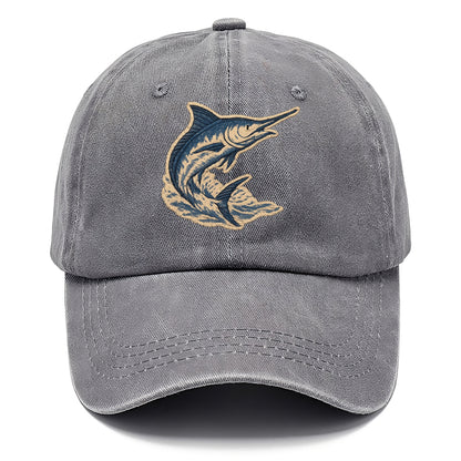 SWORDFISH MARLIN - leaping marlin in blue and silver , sport fishing - Classic Cap - Urban Haze(Grey)