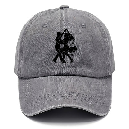 Salsa dancers spinning turn - Classic Cap - Urban Haze(Grey)
