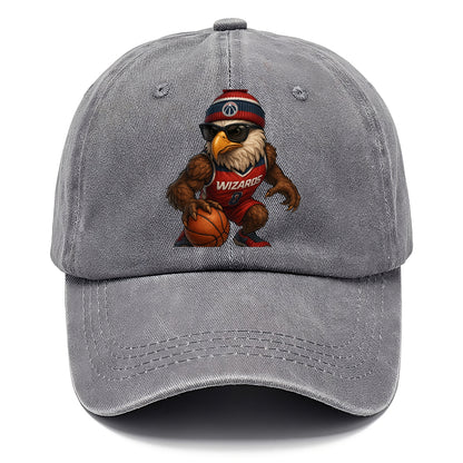 DC Eagle wearing Wizards red white and blue beanie with monument patch and wayfarer - Classic Cap - Urban Haze(Grey)