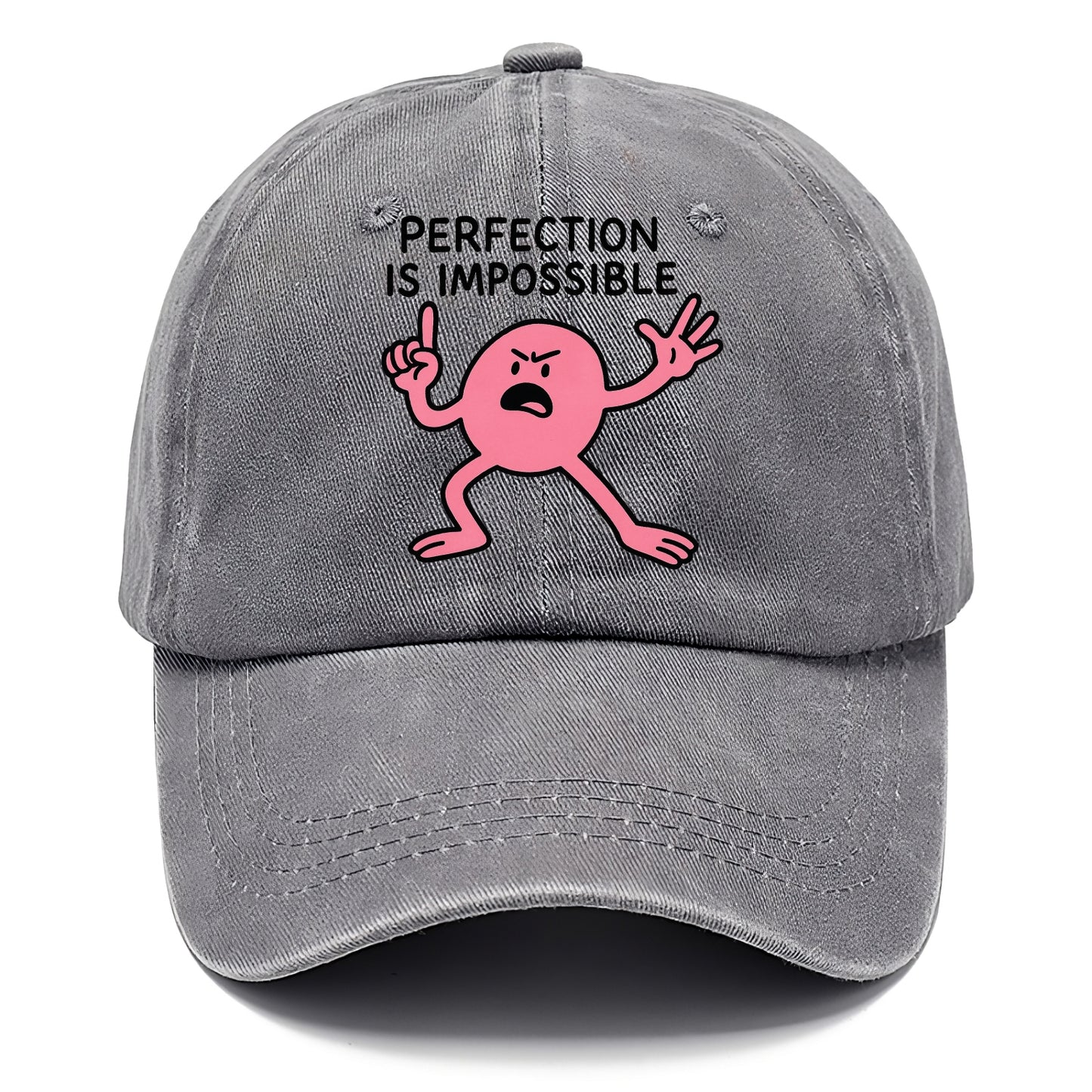 PERFECTION IS IMPOSSIBLE | Asymmetrical circle trying - Clas - Classic Cap - Urban Haze(Grey)