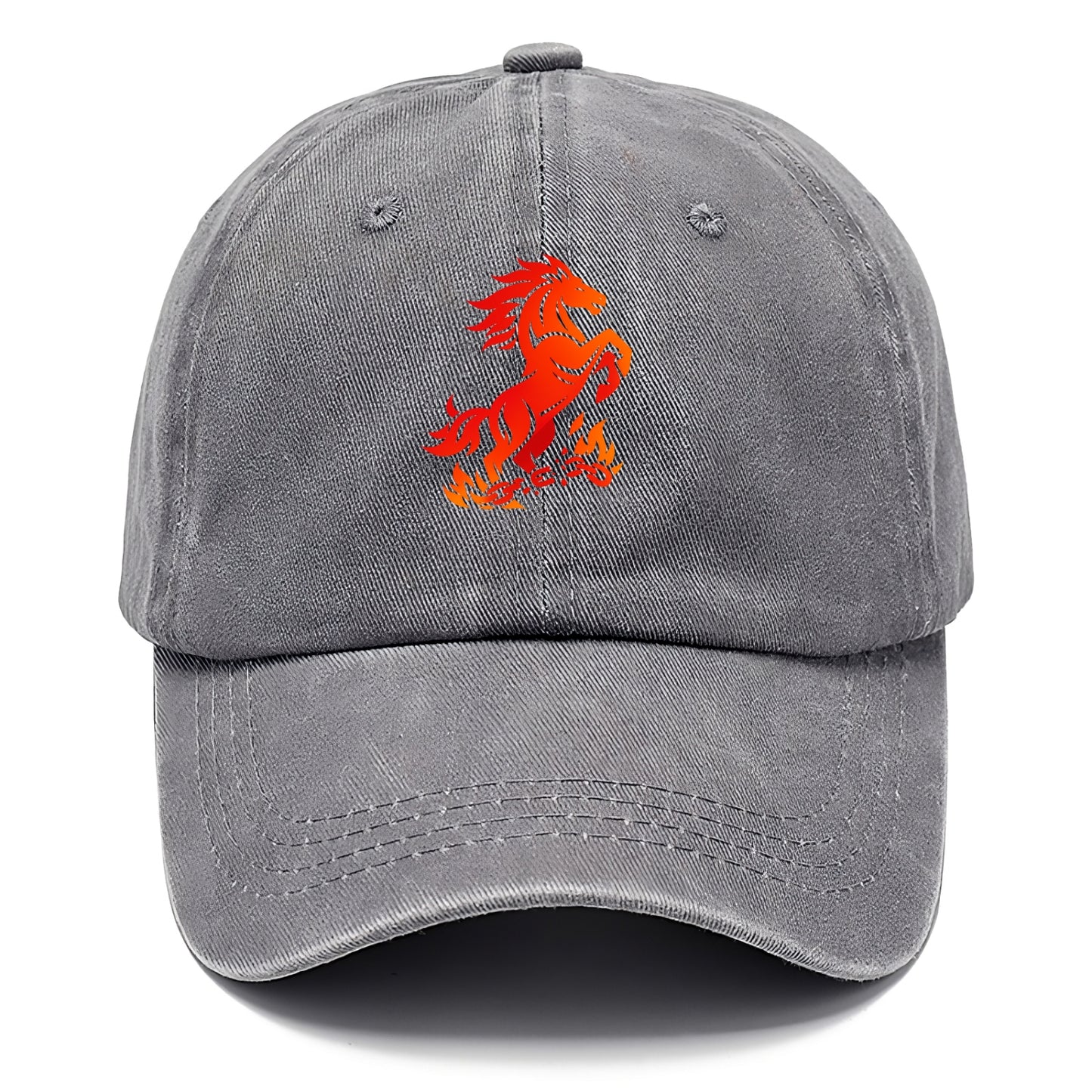 FREEDOM FLAMES | Wild horse breaking fire chains | Liberation | Barriers burned | - Classic Cap - Urban Haze(Grey)