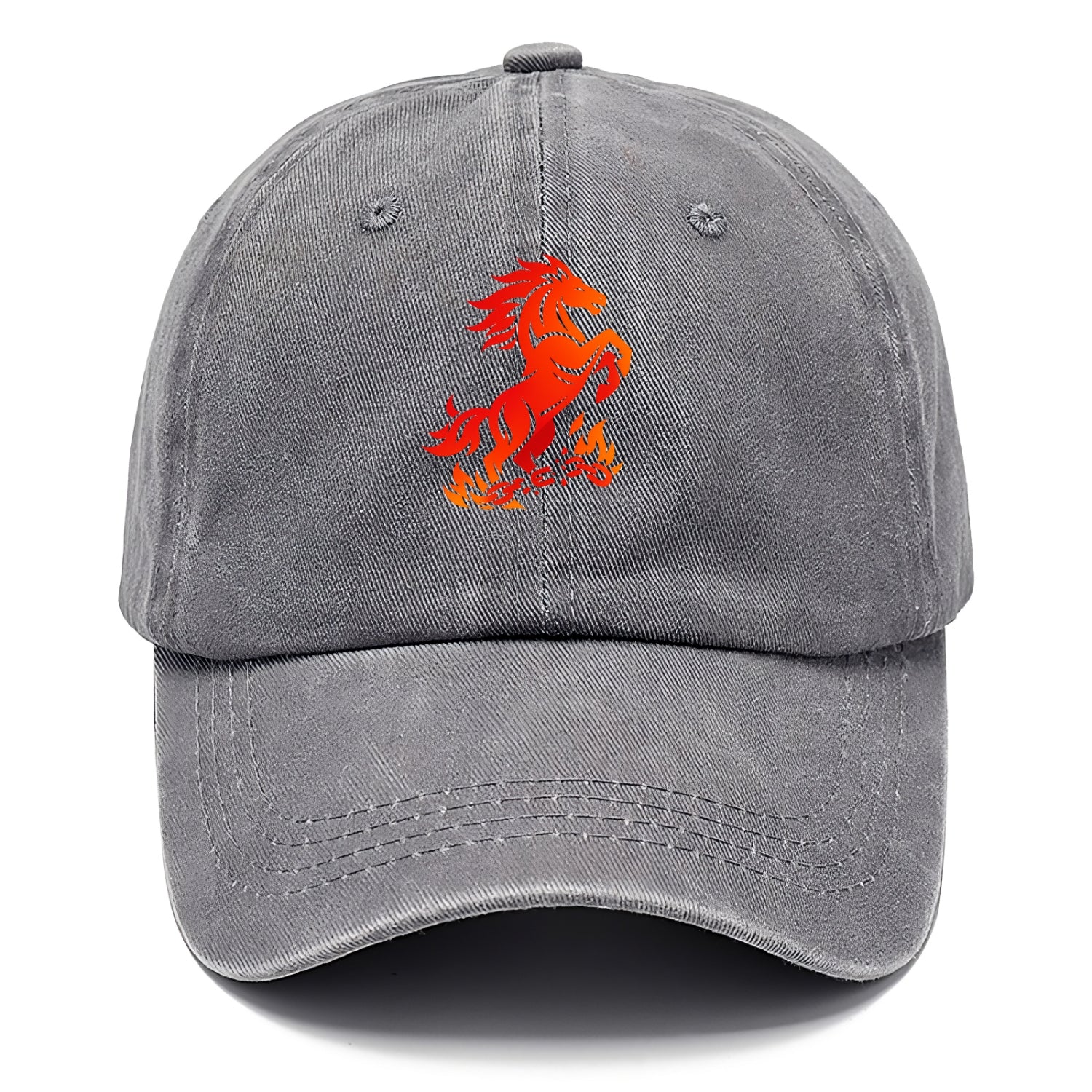 FREEDOM FLAMES | Wild horse breaking fire chains | Liberation | Barriers burned | - Classic Cap - Urban Haze(Grey)