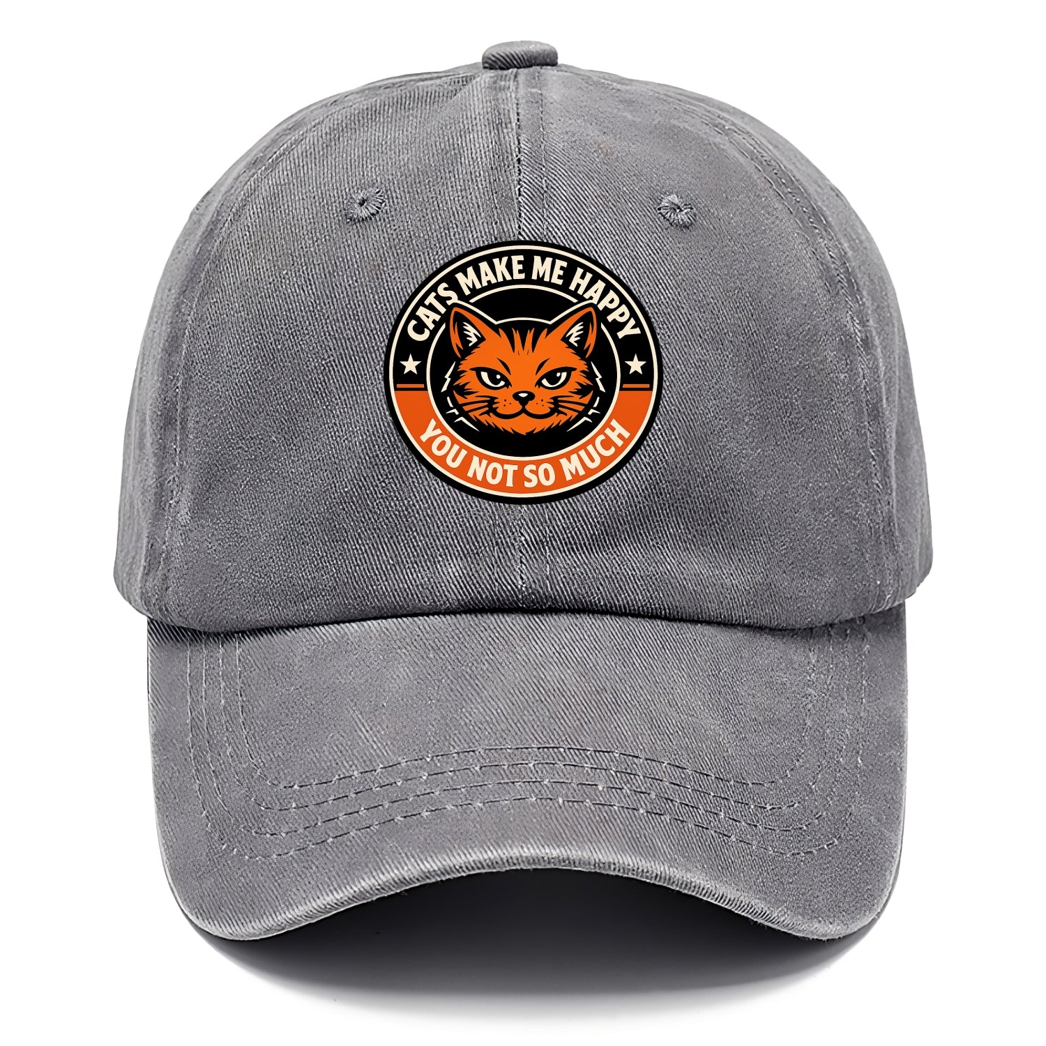 Joyful Whiskers Emblem - Classic Cap - Urban Haze(Grey)