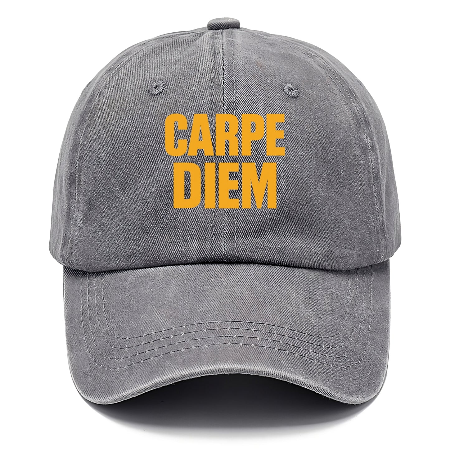 Bold typography design - "CARPE DIEM" - seize the day - Classic Cap - Urban Haze(Grey)
