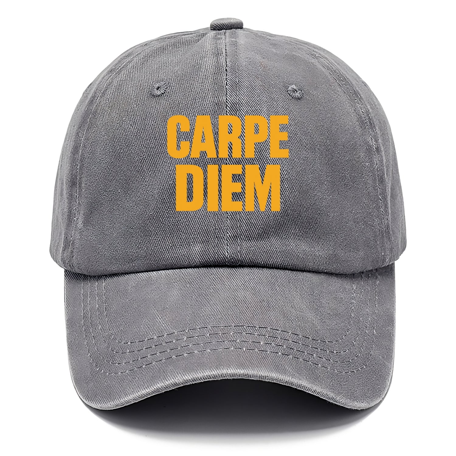 Bold typography design - "CARPE DIEM" - seize the day - Classic Cap - Urban Haze(Grey)