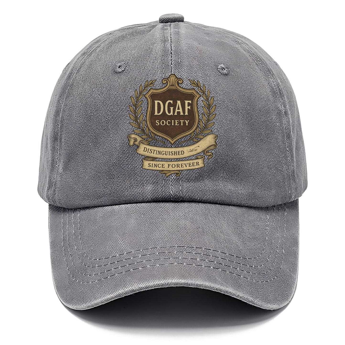 Official membership card design - "DGAF Society - Distinguished Members Since - Classic Cap - Urban Haze(Grey)