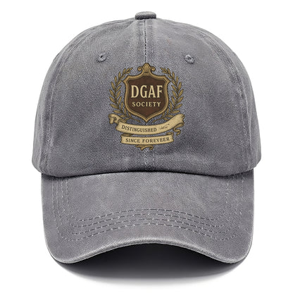 Official membership card design - "DGAF Society - Distinguished Members Since - Classic Cap - Urban Haze(Grey)