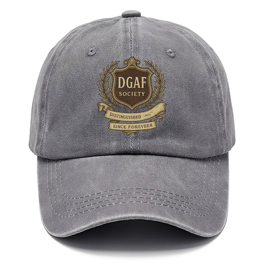 Official membership card design - "DGAF Society - Distinguished Members Since - Classic Cap - Urban Haze(Grey)