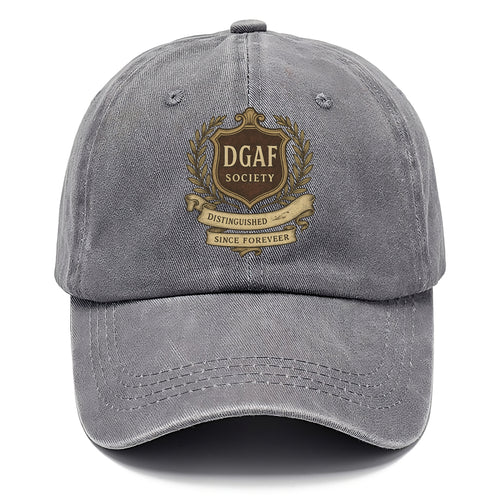 Official membership card design - DGAF Society - Distinguished Members Since - Classic Cap
