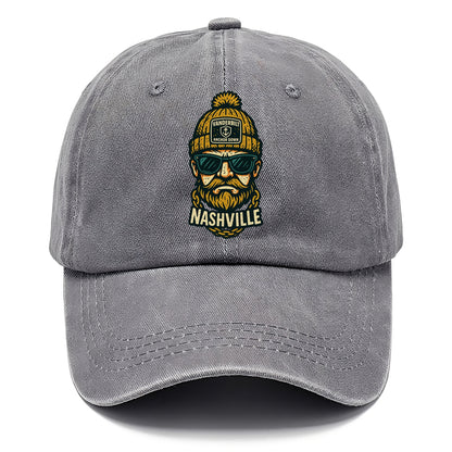 Nashville Commodore wearing Vanderbilt beanie with anchor patch - Classic Cap - Urban Haze(Grey)