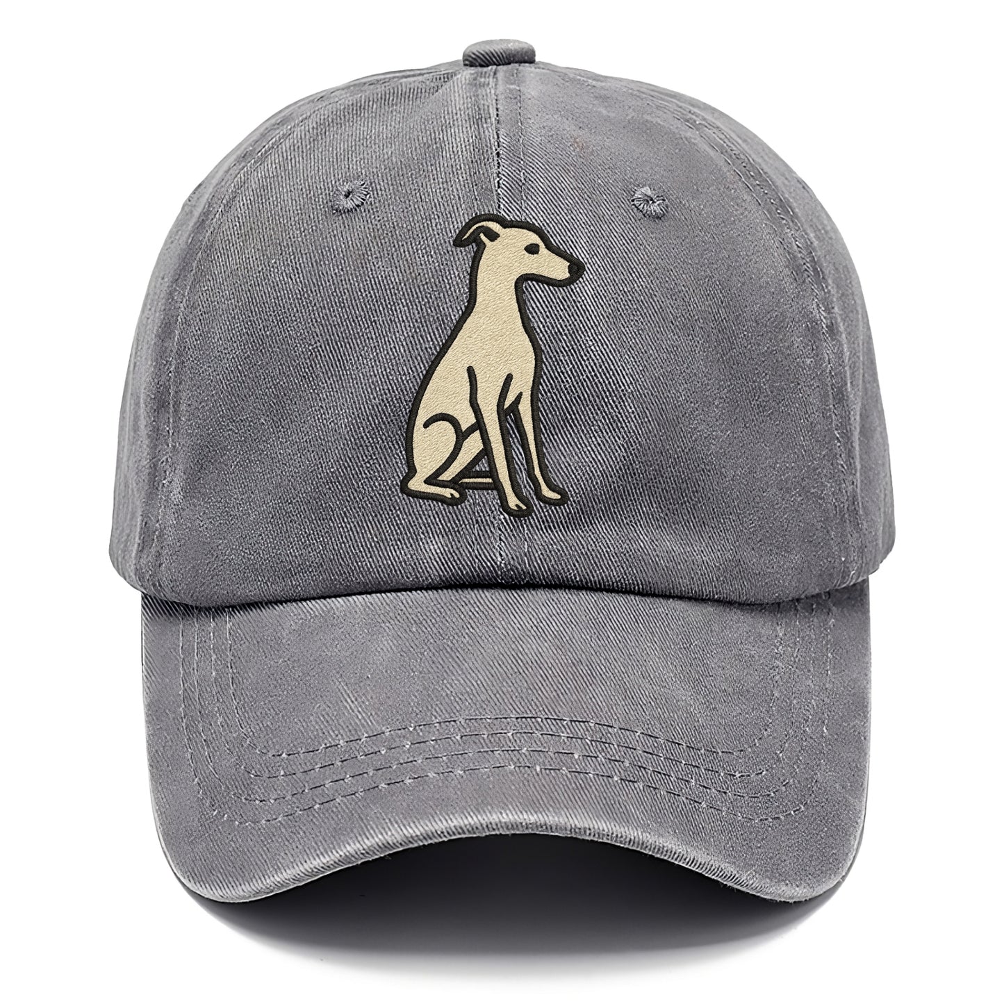 Italian Greyhound - Gray sitting pose - Classic Cap - Urban Haze(Grey)