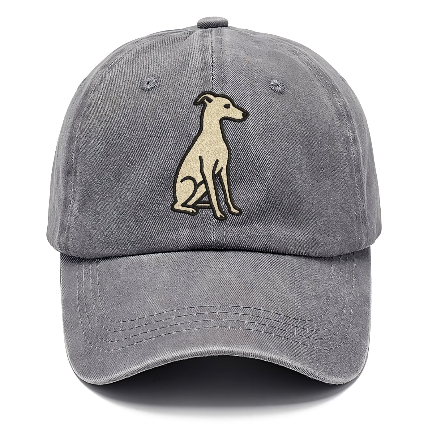 Italian Greyhound - Gray sitting pose - Classic Cap - Urban Haze(Grey)