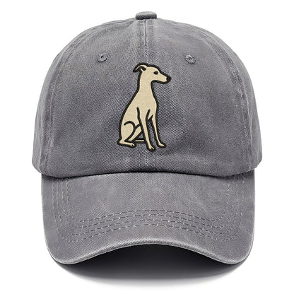 Italian Greyhound - Gray sitting pose - Classic Cap - Urban Haze(Grey)