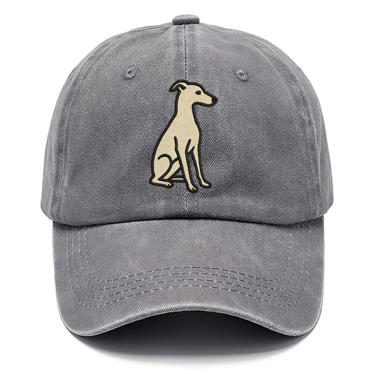 Italian Greyhound - Gray sitting pose - Classic Cap - Urban Haze(Grey)