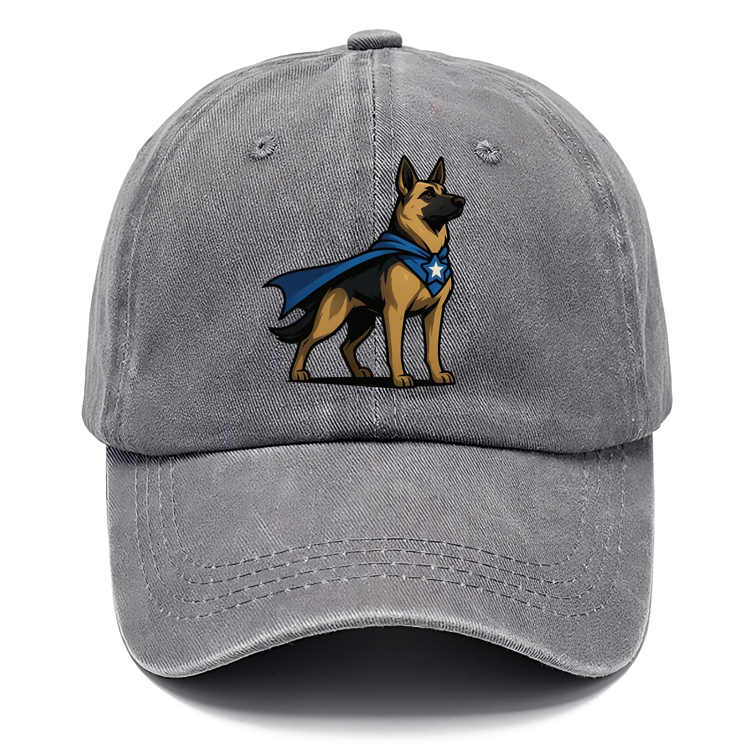 German Shepherd Patriotic Hero  - Classic Cap - Urban Haze(Grey)