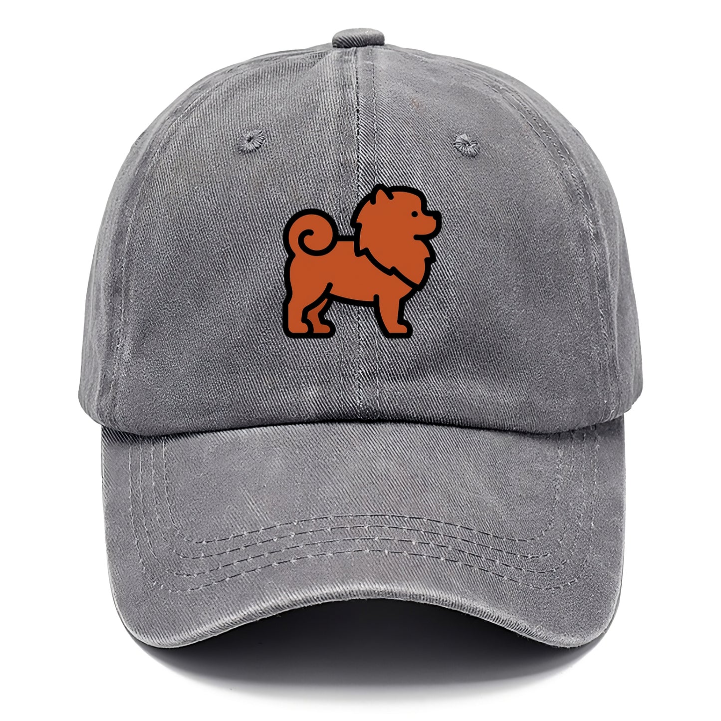 Chow Chow - Red fluffy flat side profile - Classic Cap - Urban Haze(Grey)