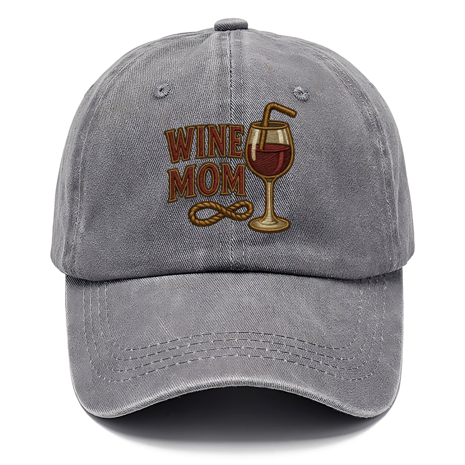 Wine Mom  - Classic Cap - Urban Haze(Grey)
