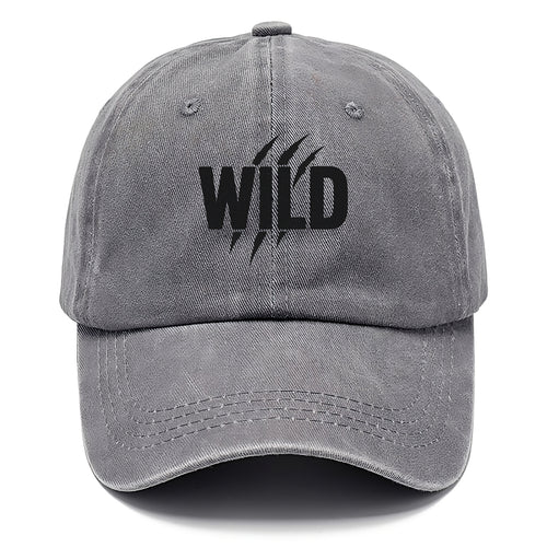 Bold typography design - WILD - untamed, natural, free - Classic Cap